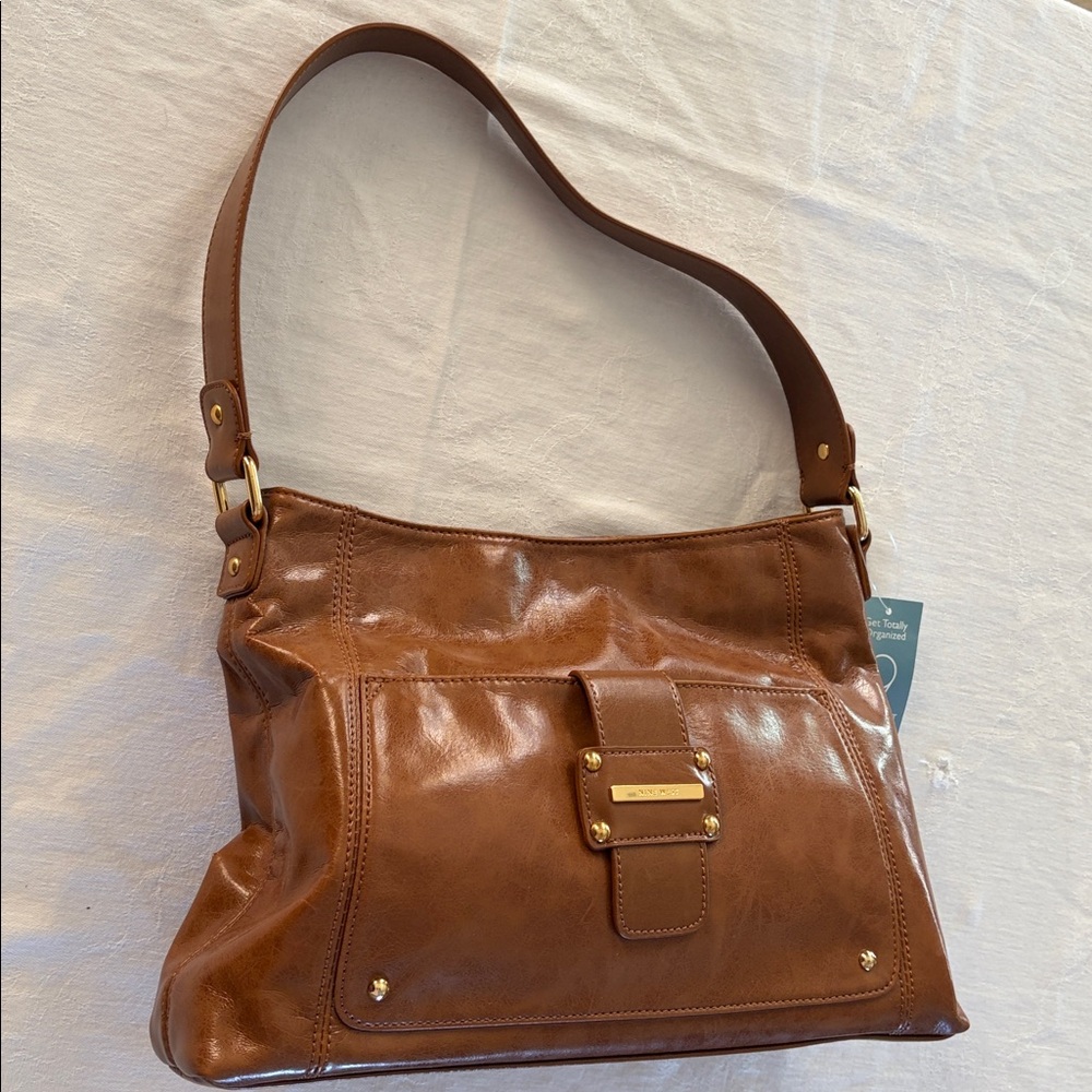 NWT Nine West beautiful brown hobo bag - Picture 5 of 12